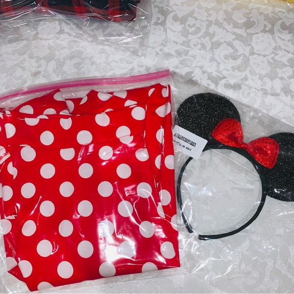 Retro Circle Skirt Red White Polka Dot Disney-Bound Minnie Mouse Med NWOT - Picture 9 of 12